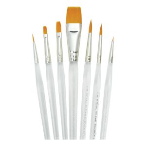 Clear Choice™ 7pc Golden Taklon Variety Brush Set